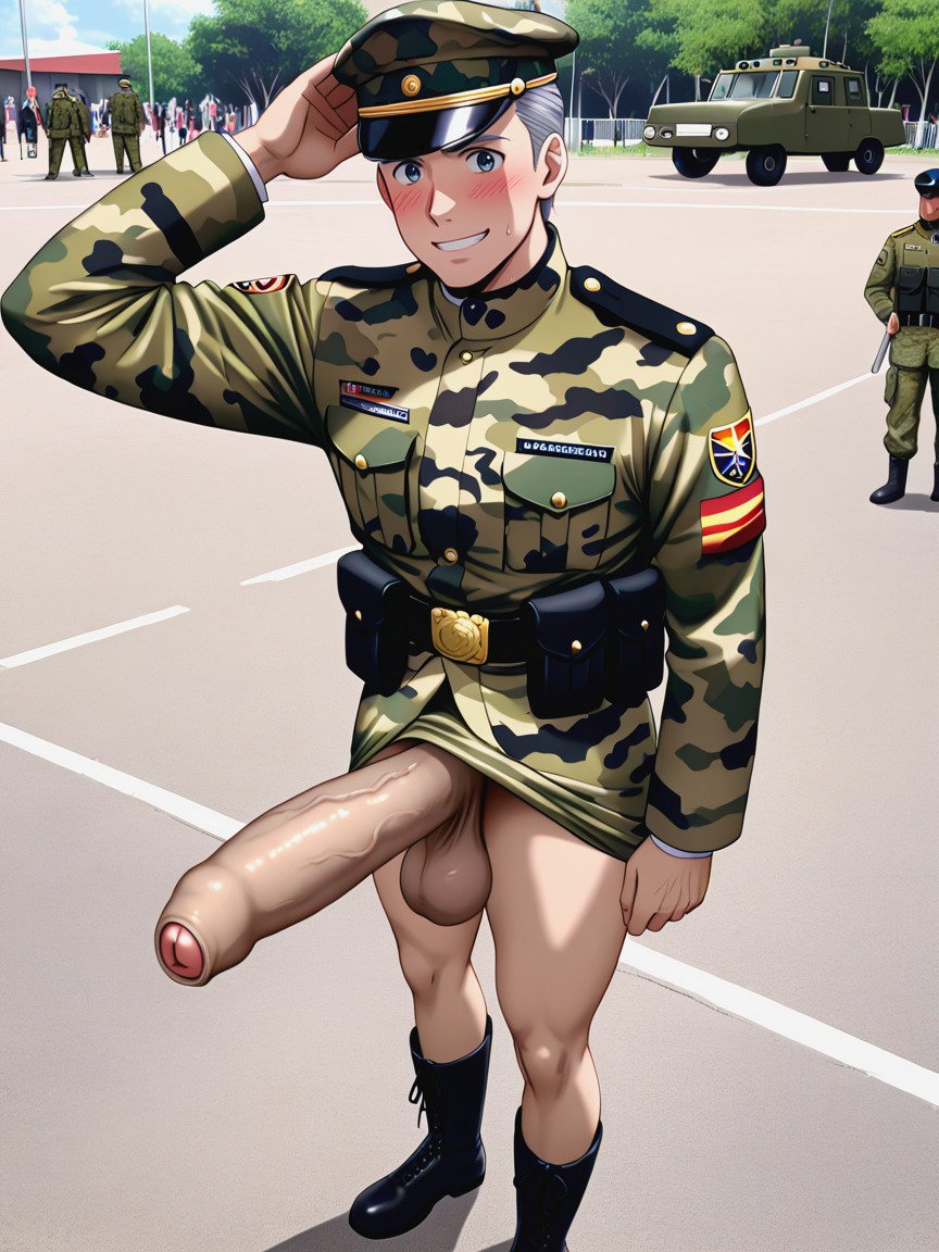 Exposed Cock, Correct Anatomy, Exhibitionism AI Gay Porn