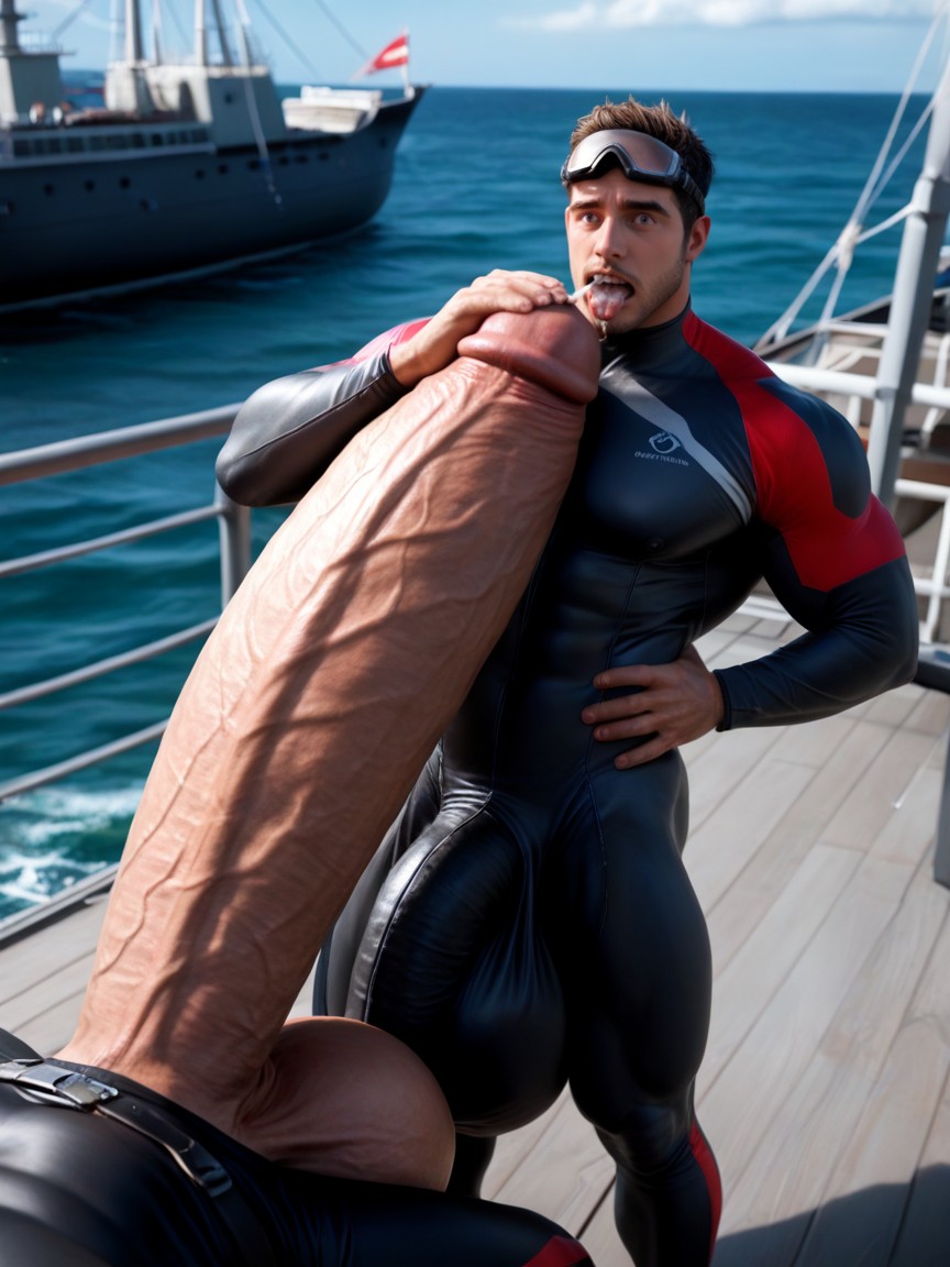 Private, At Sea, 1 Person AI Gay Porn