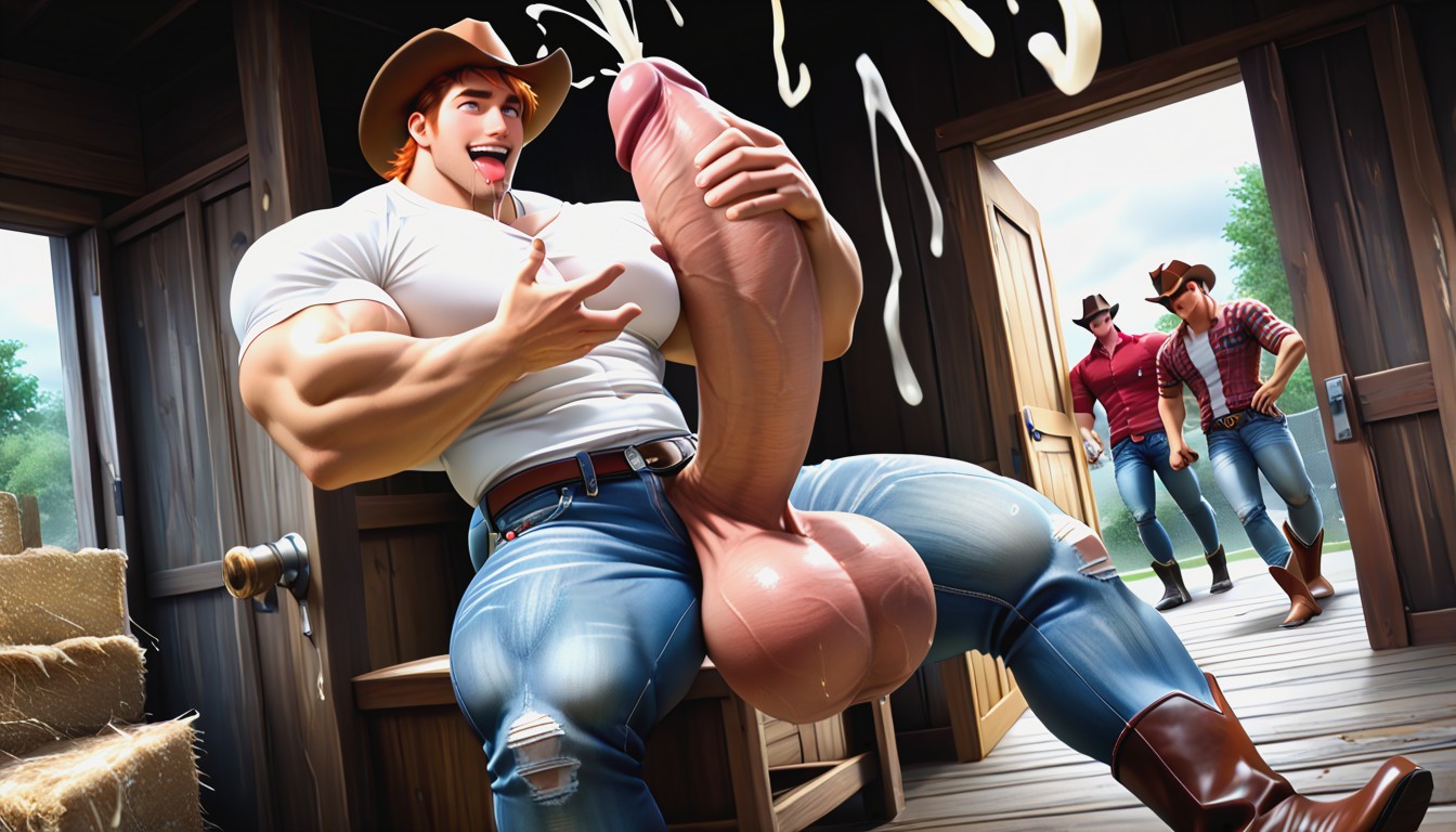 Caught, Angular Features, Bottom Up (upskirt) AI Gay Porn