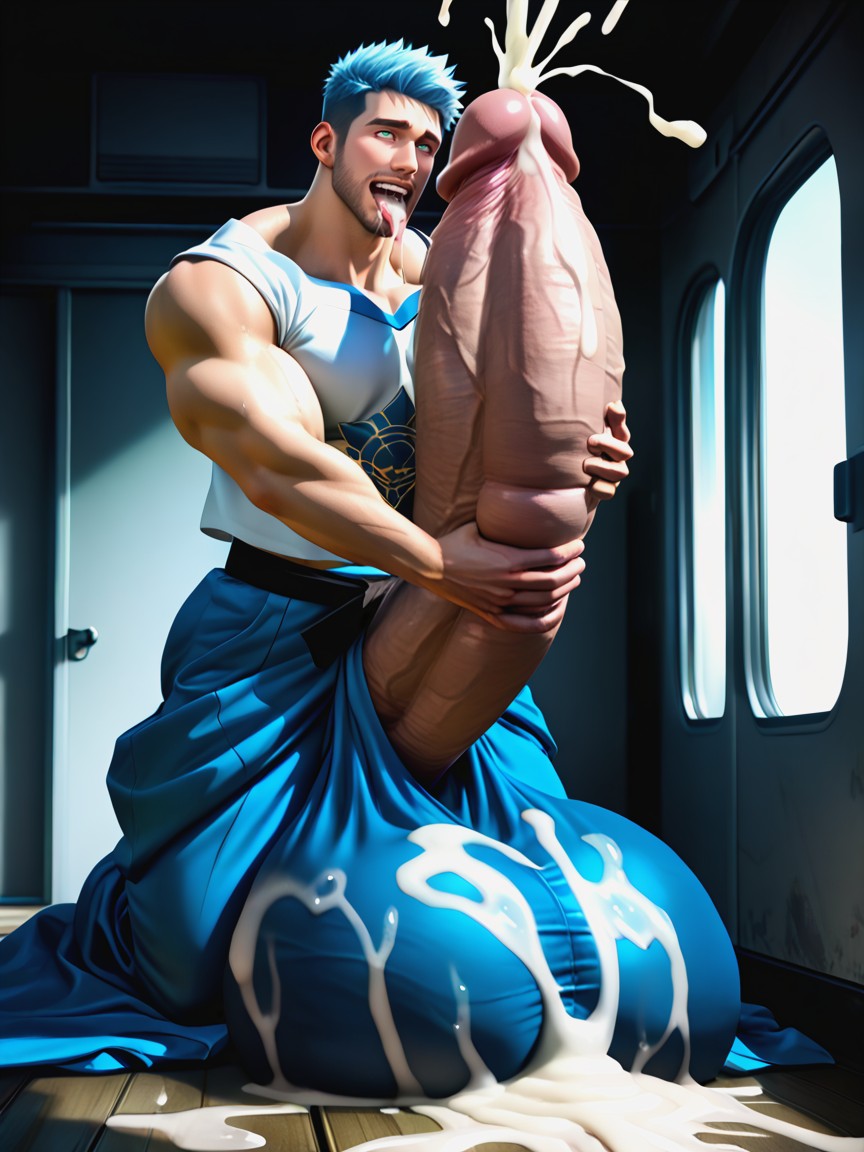 Penis Realistically Attached To Crotch, Photorealistic, Clear Lines AI Gay Porn