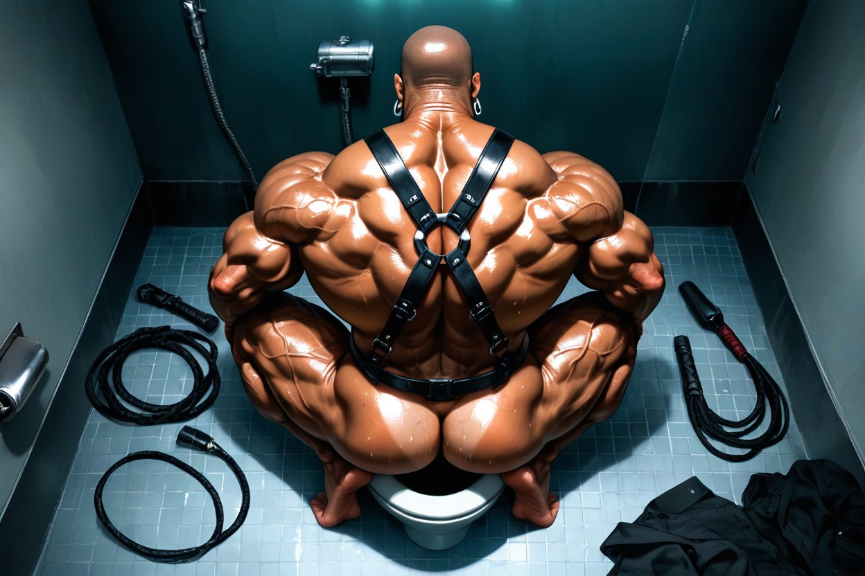 Bubble Butt, Muscular Ass, No Hair On Chest AI Gay Porn