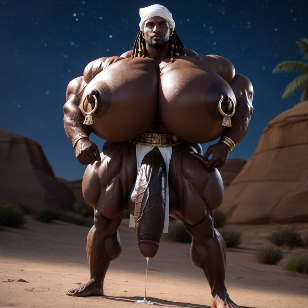 Bottom Up, Extremely Large Ass, Wide Angle AI Gay Porn