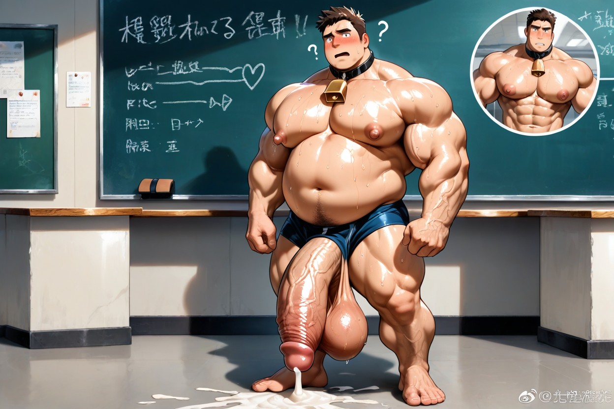Barazoku, Face Focus, Muscle Cowman AI Gay Porn