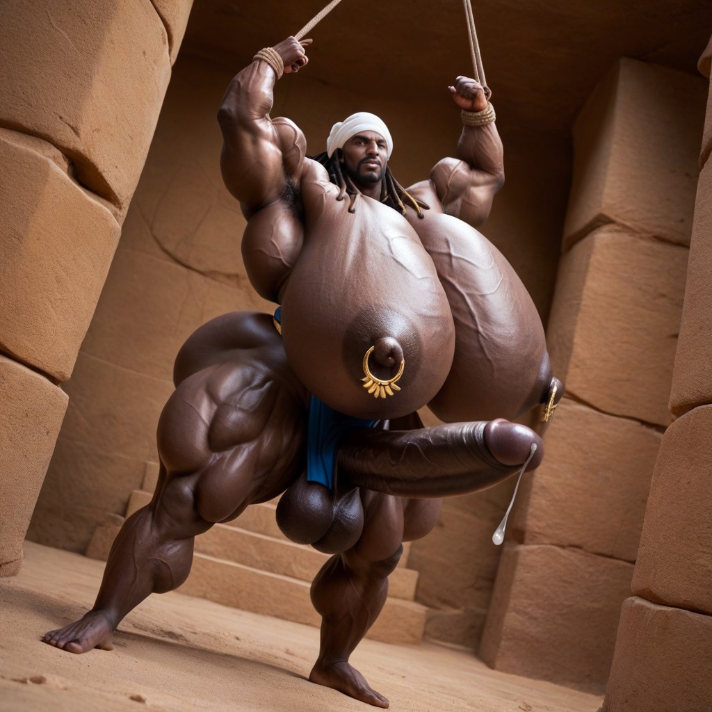 18+, Bottom Up, Extremely Large Ass AI Gay Porn