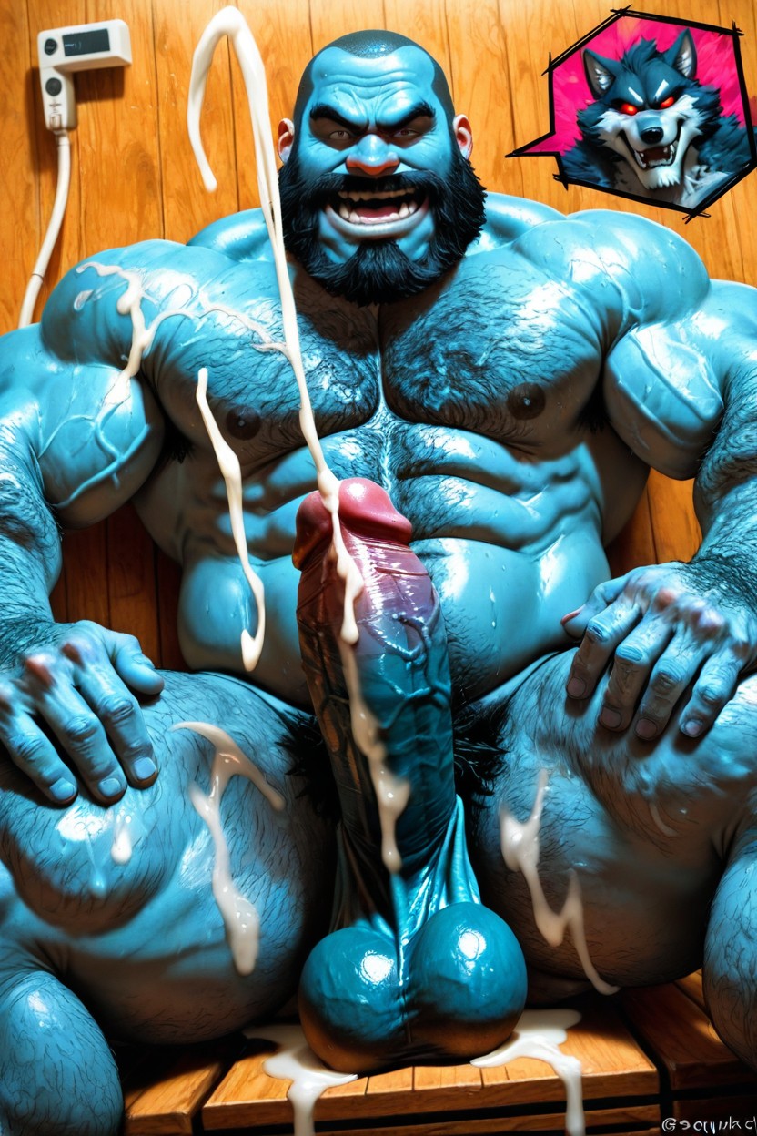 Furry, Fur On Body, Vivid Eyes AI Gay Porn