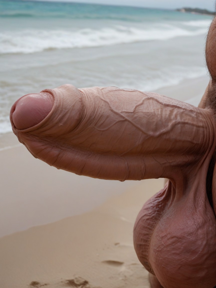 Naked, Glans, Photo Real AI Gay Porn
