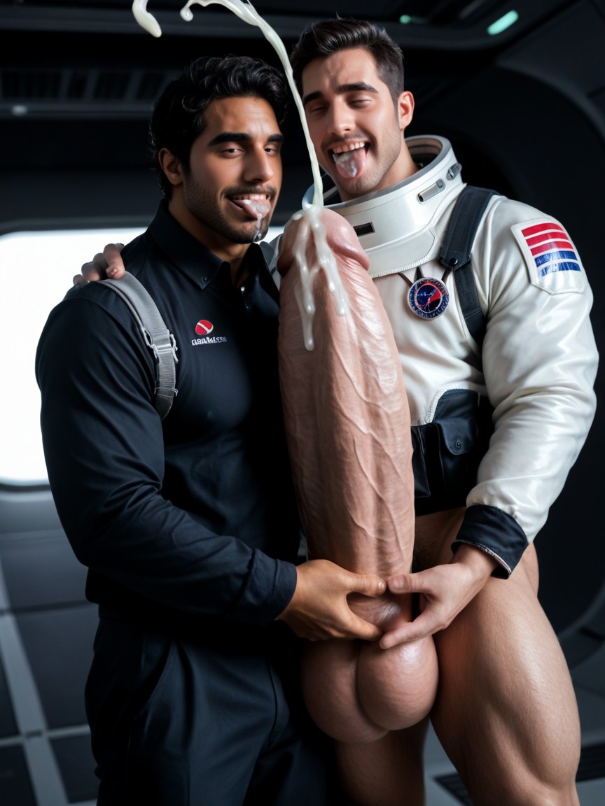 Green Hair, Gigantic Hyper Bulge, Hyper AI Gay Porn
