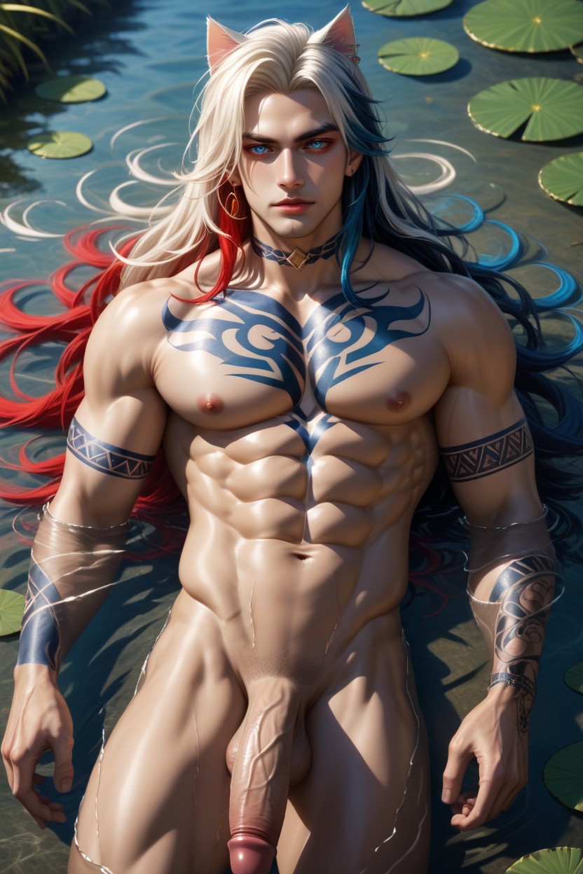 Fingerless Gloves, Muscular Shoulders, Muscular Chest Porno gay IA