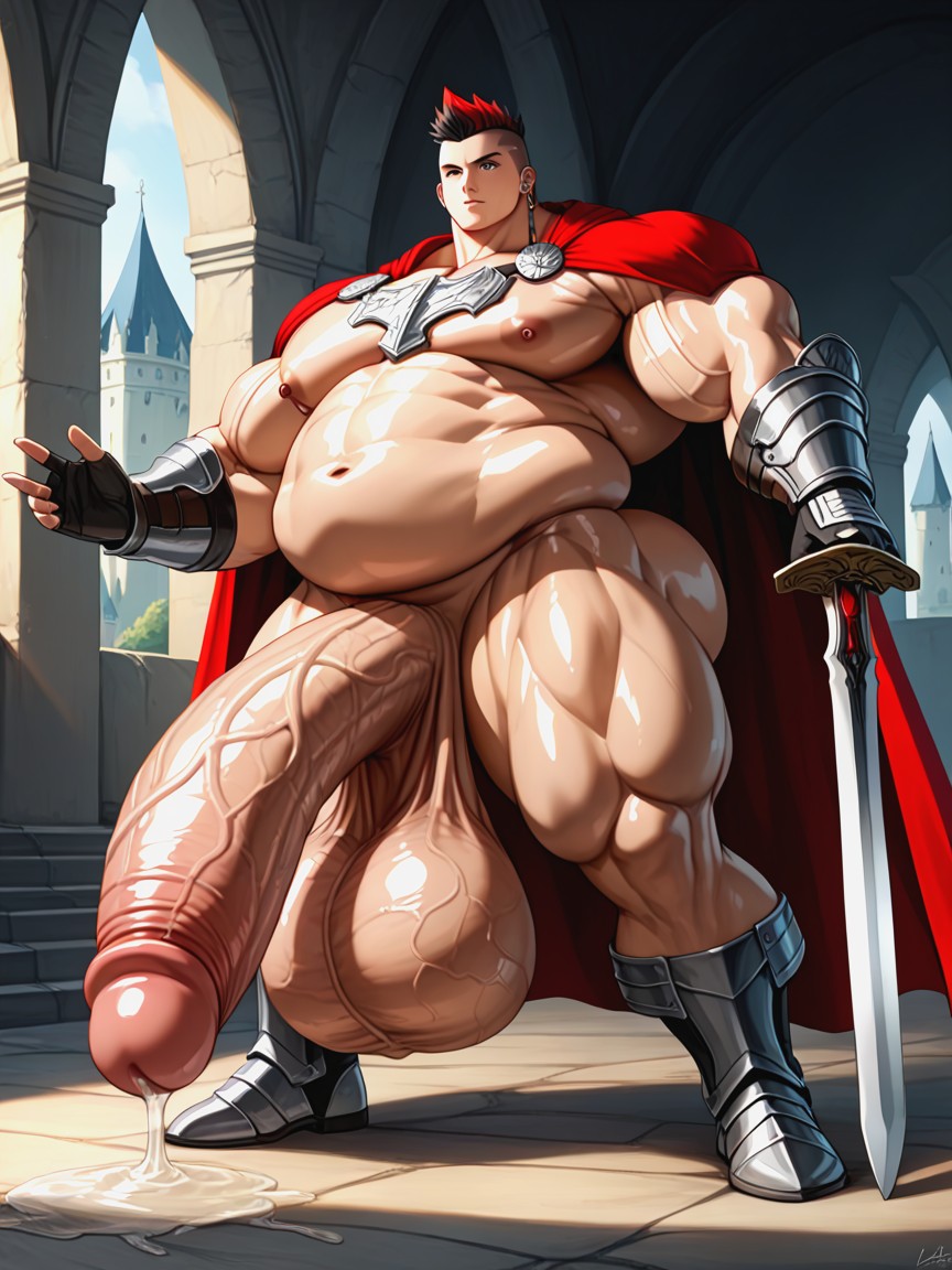 Black Armor, 갑옷, Fat 게이 AI 포르노