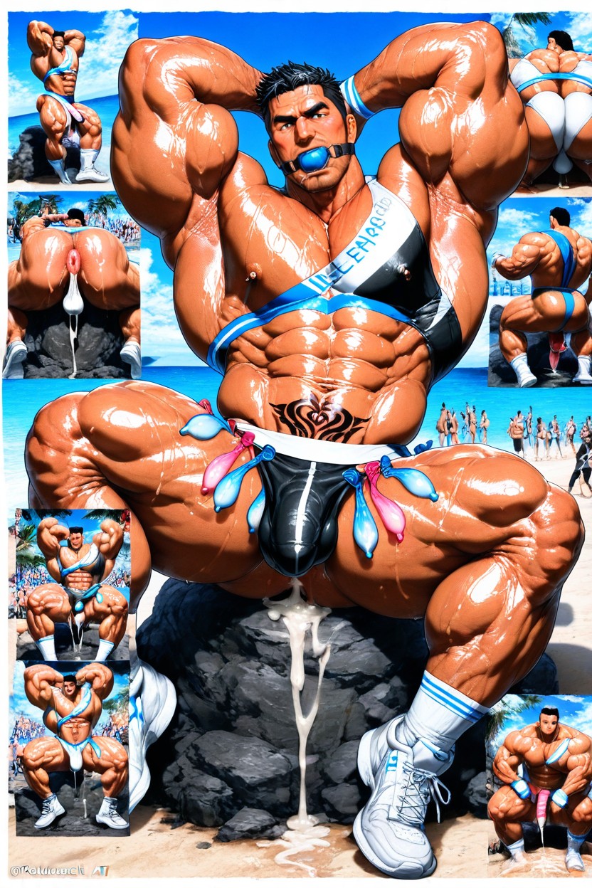 Múltiples Vistas, Modelando, Nipple Pierce Porno gay IA