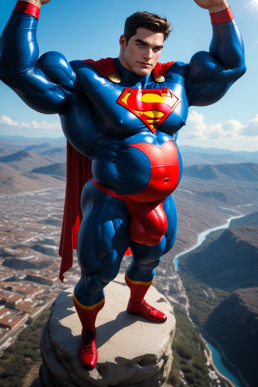 Face, Massive Bulge, Square Jaw ゲイAIポルノ