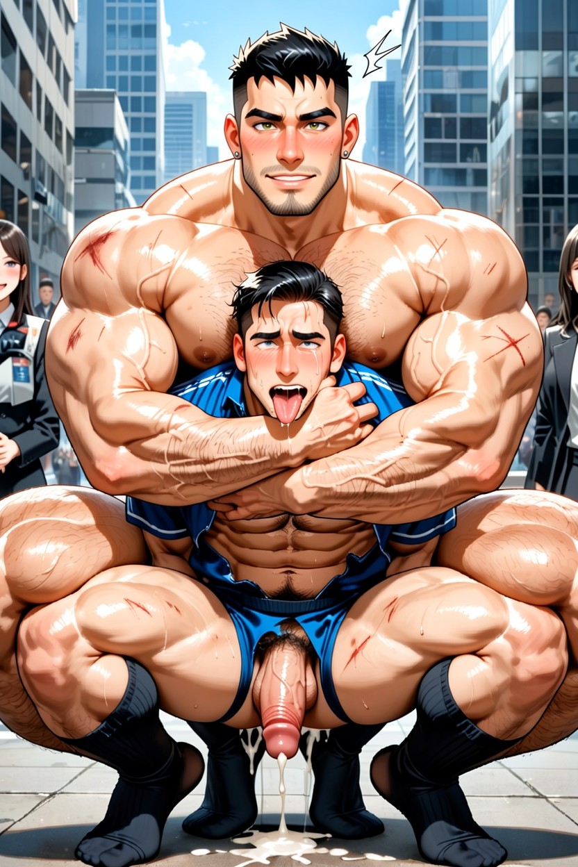 Facing Viewers, Creampie, Boys AI Gay Porn