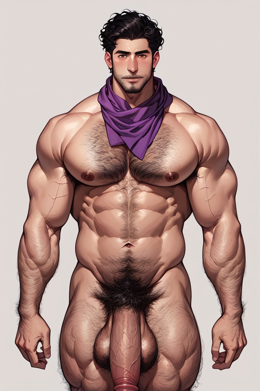 With A Purple Scarf, 單人圖, Arab AI同性戀黃片