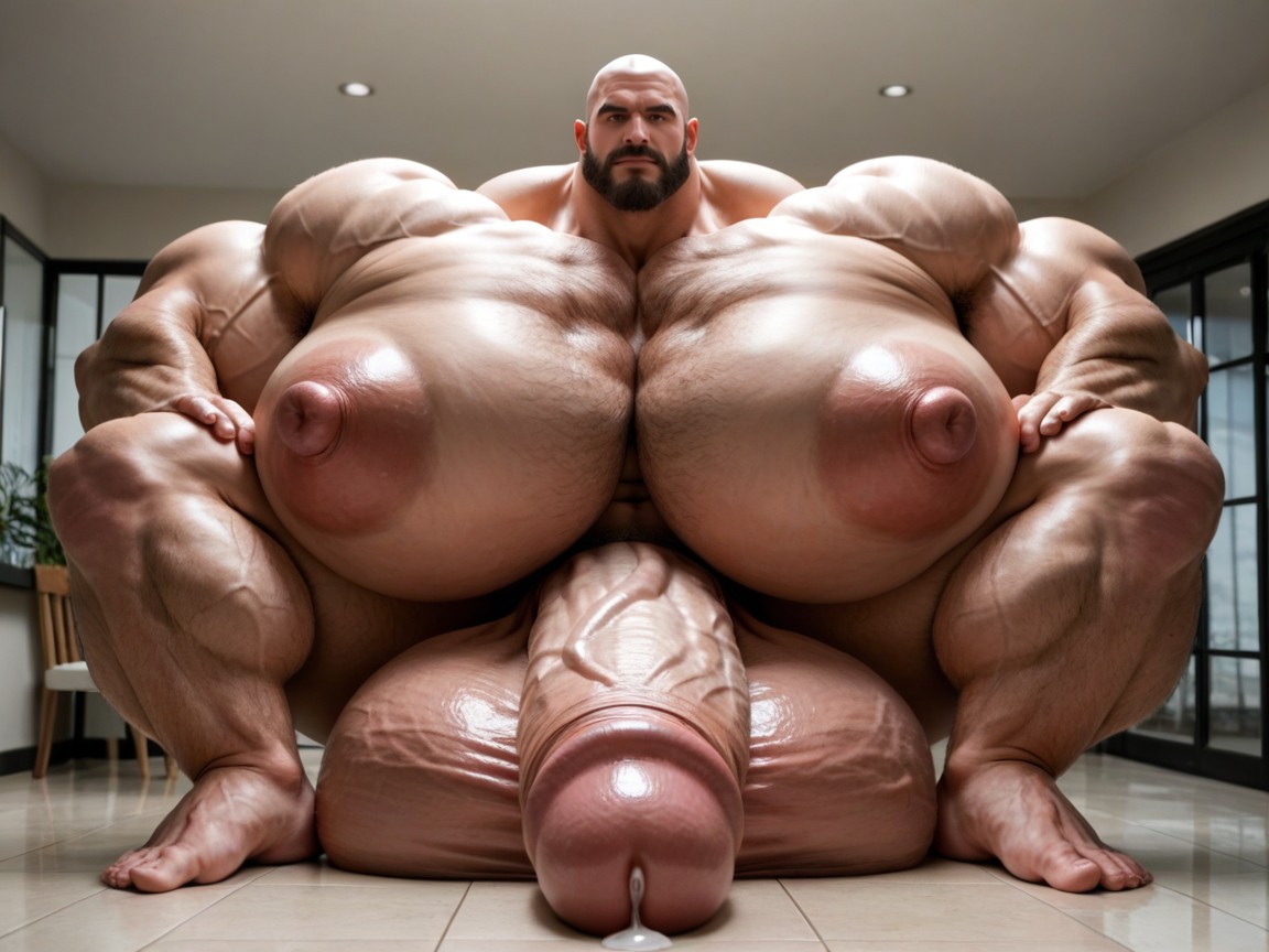 Hyper Cock, Hyper Puffy, Massive Muscles AI同性戀黃片
