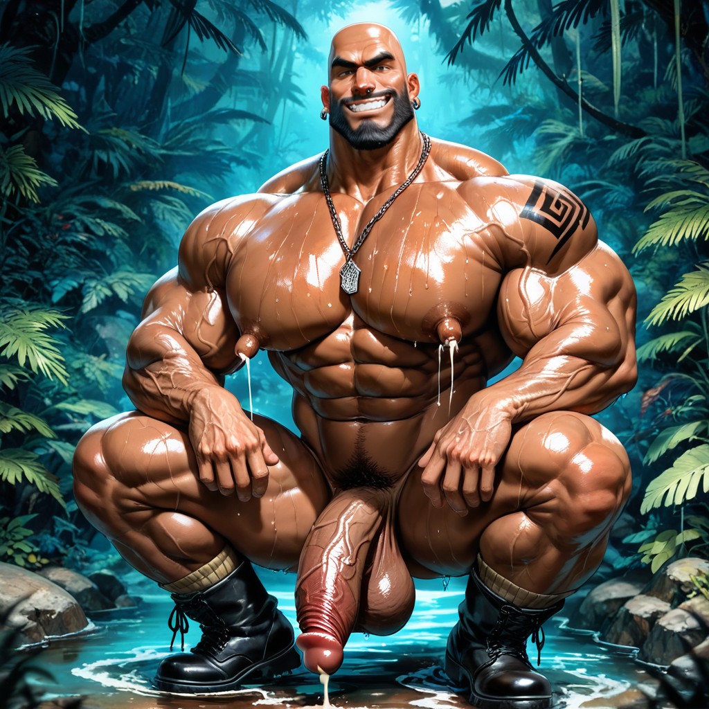 Big Earrings, No Hair On Chest, Handsome Porno IA Gay