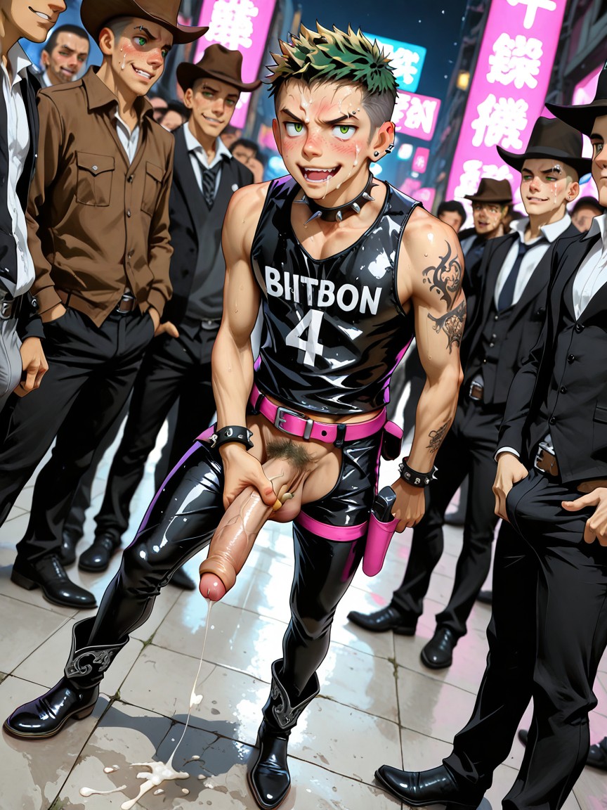 Dildos In Holsters, Spiked Collar, Graphic Tee Porno IA Gay