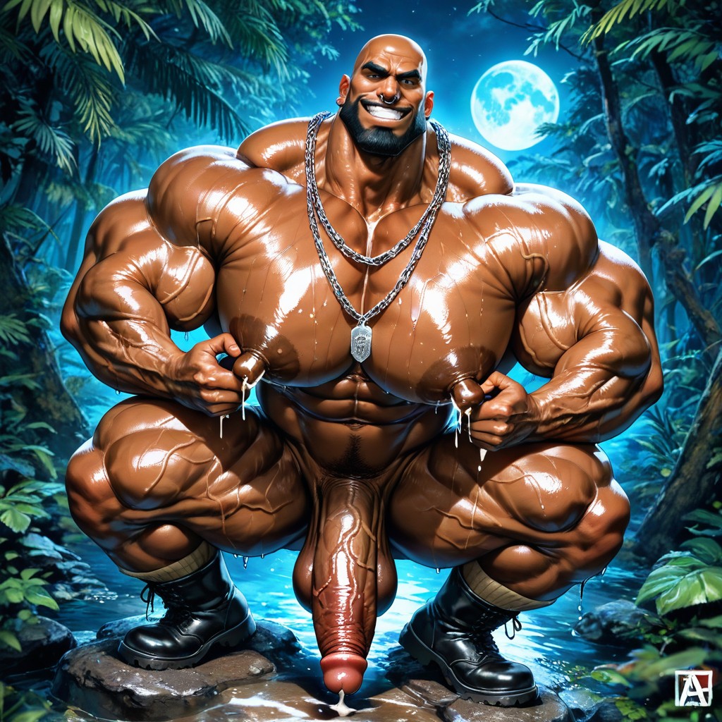 Lactating, Huge Veins, Vascular Muscles ゲイAIポルノ