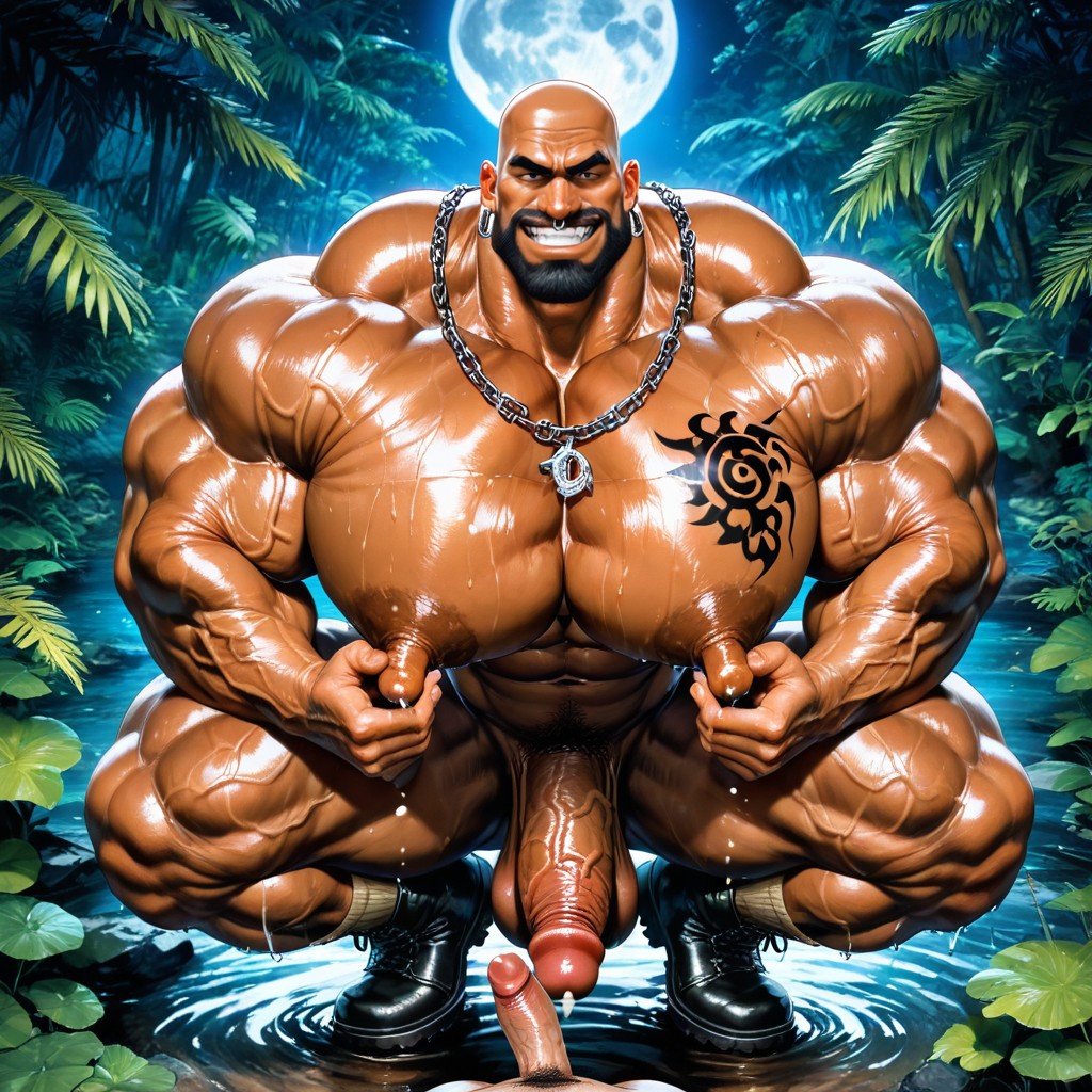 Jungle, De Haut En Bas, Squatting Porno IA Gay