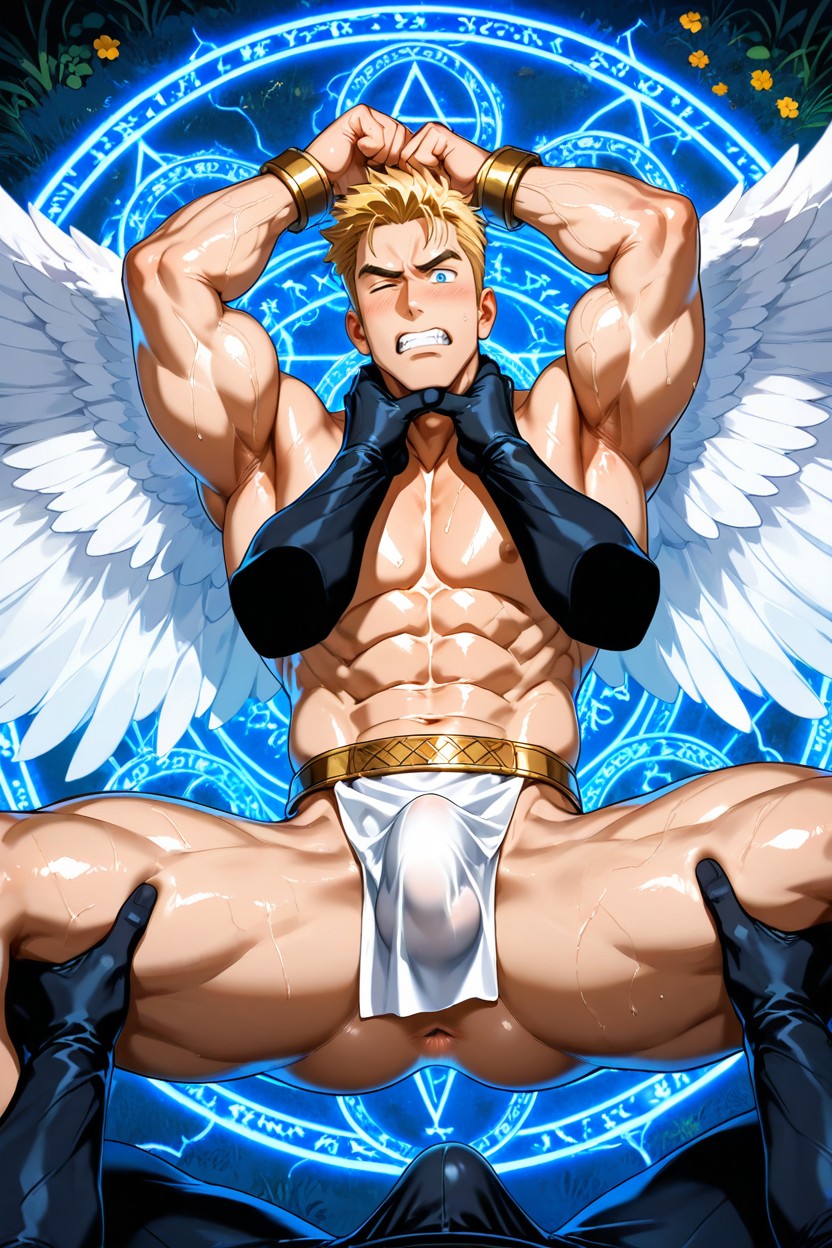 Musclé, 18+, Choqué Porno IA Gay