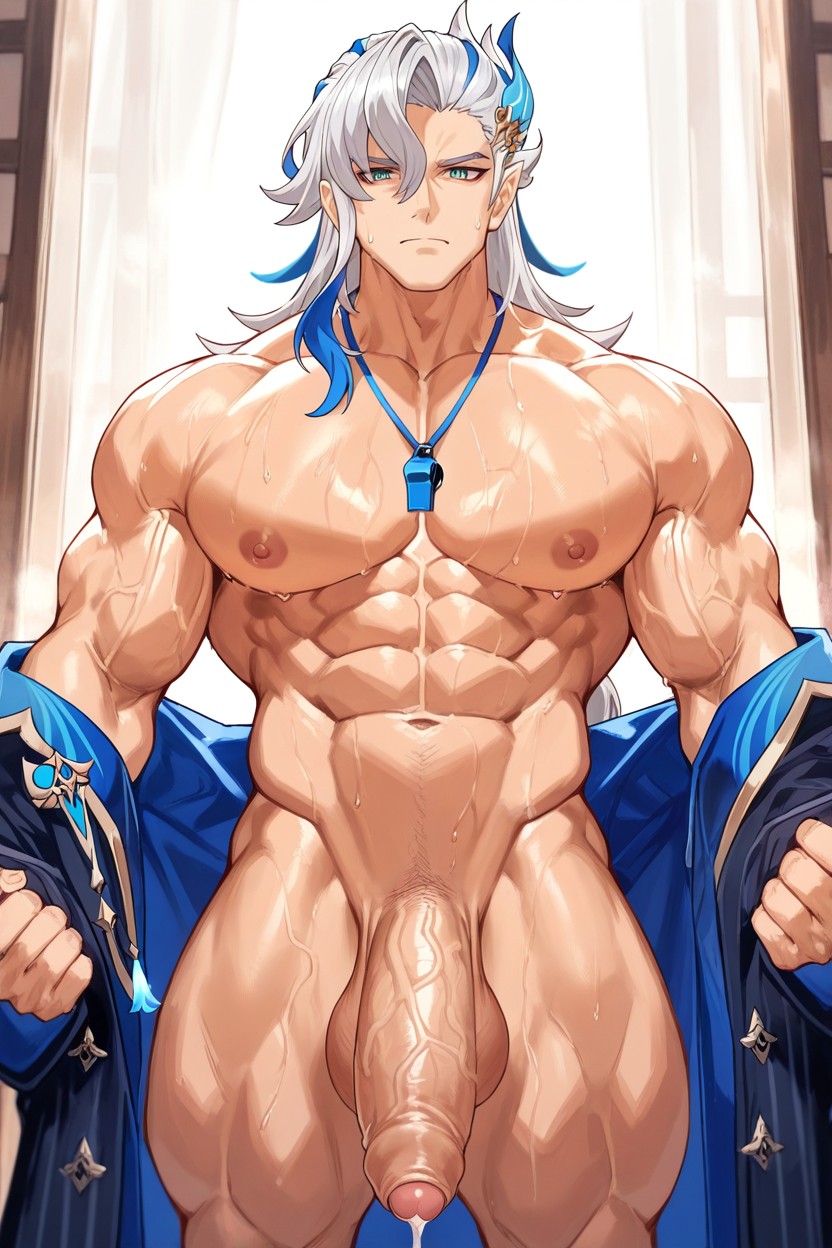 Huge Pecs, Tan Skin, Big Balls Porno IA Gay