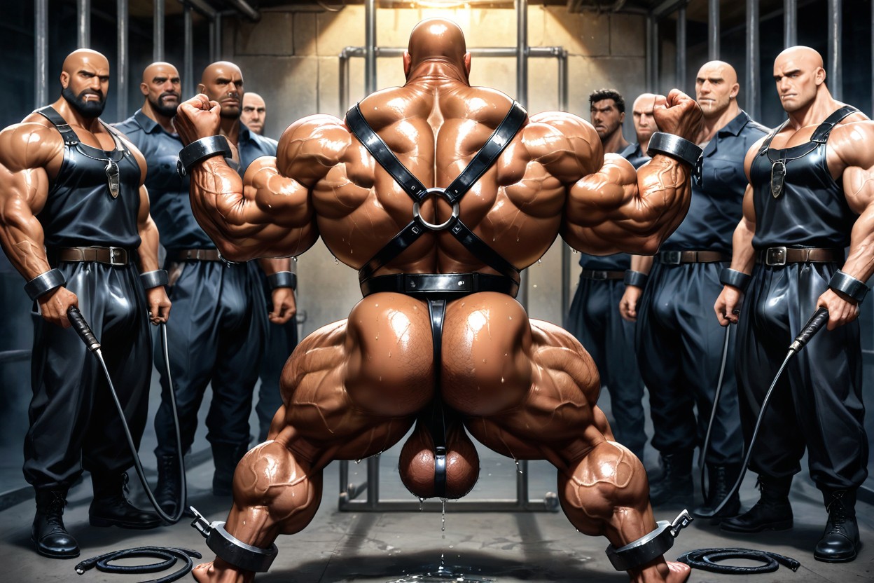 Huge Calves, Muscular Ass, Bara Pornografia gay com IA