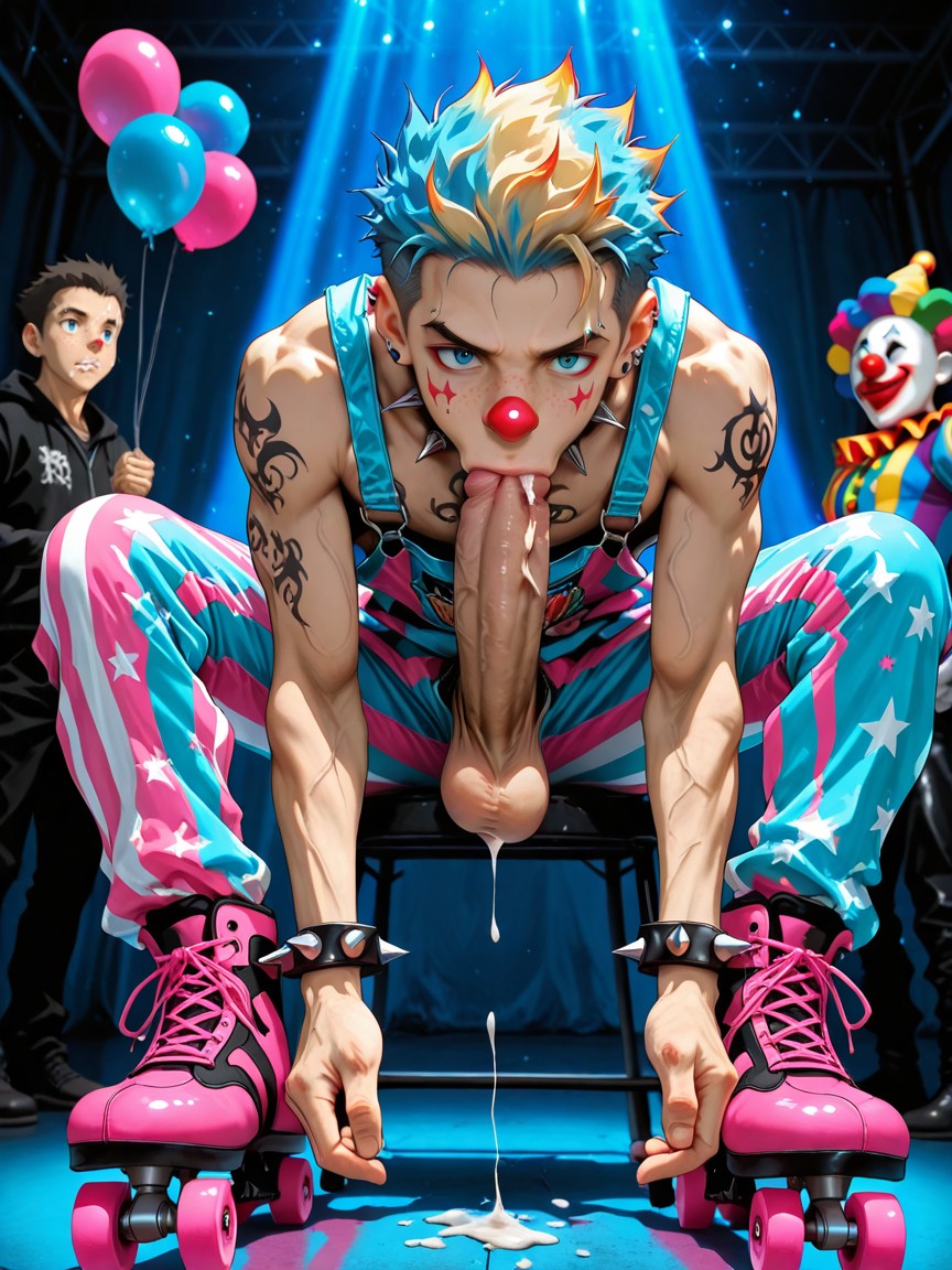 Autofellation, 午夜, Blue Roller Skates With Pink Wheels AI同性戀黃片
