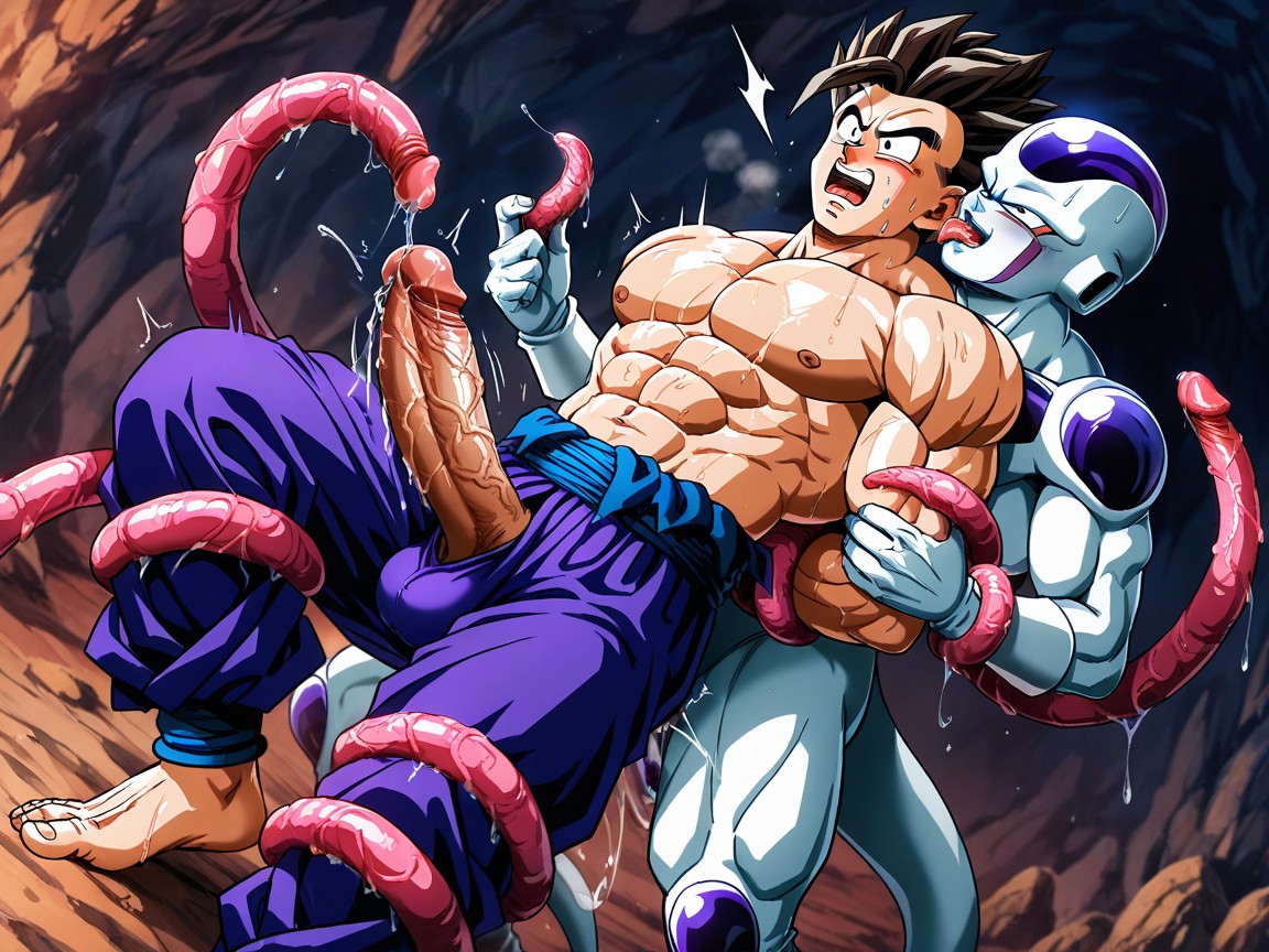 Gohan's Head Tilt To The Back, Frieza Sucking Dick, Frieza Engulfing Dick AI同性戀黃片
