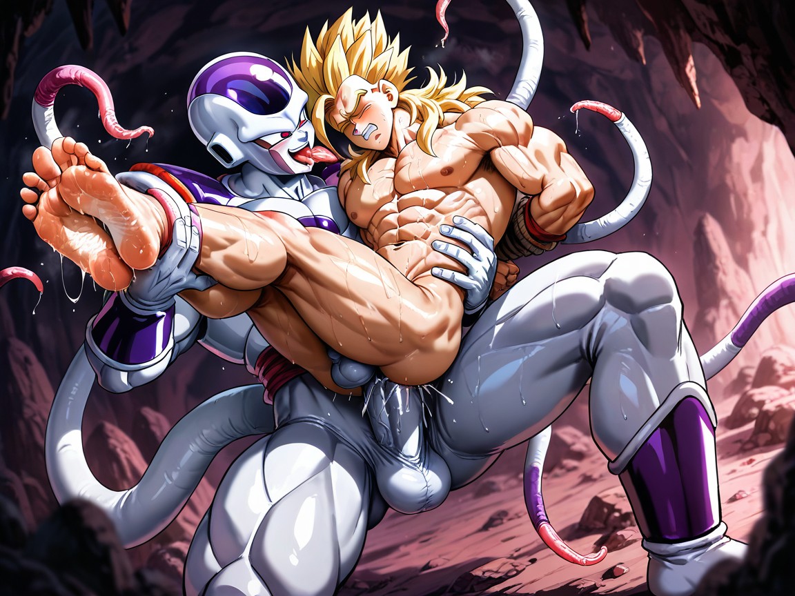 25+, Frieza Holding Gohan, Gohan Tired Porno IA Gay