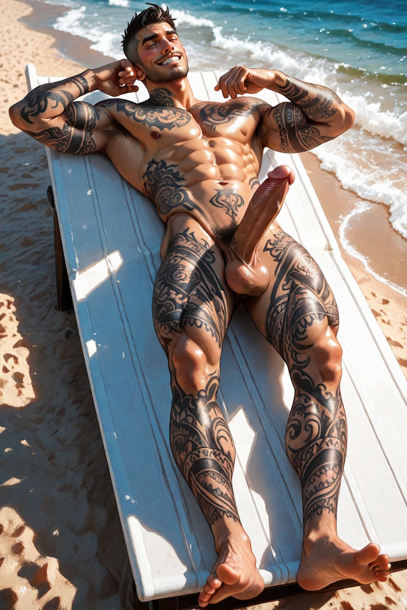 Plage, Person, Squeezable Porno IA Gay