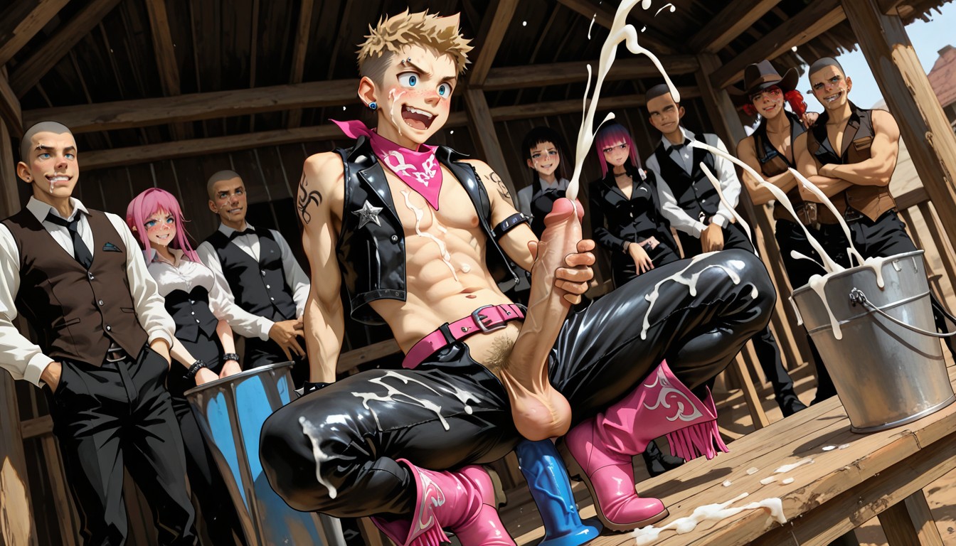 Corte Pixie, 18+, Eyebrow Piercing Pornografia gay com IA