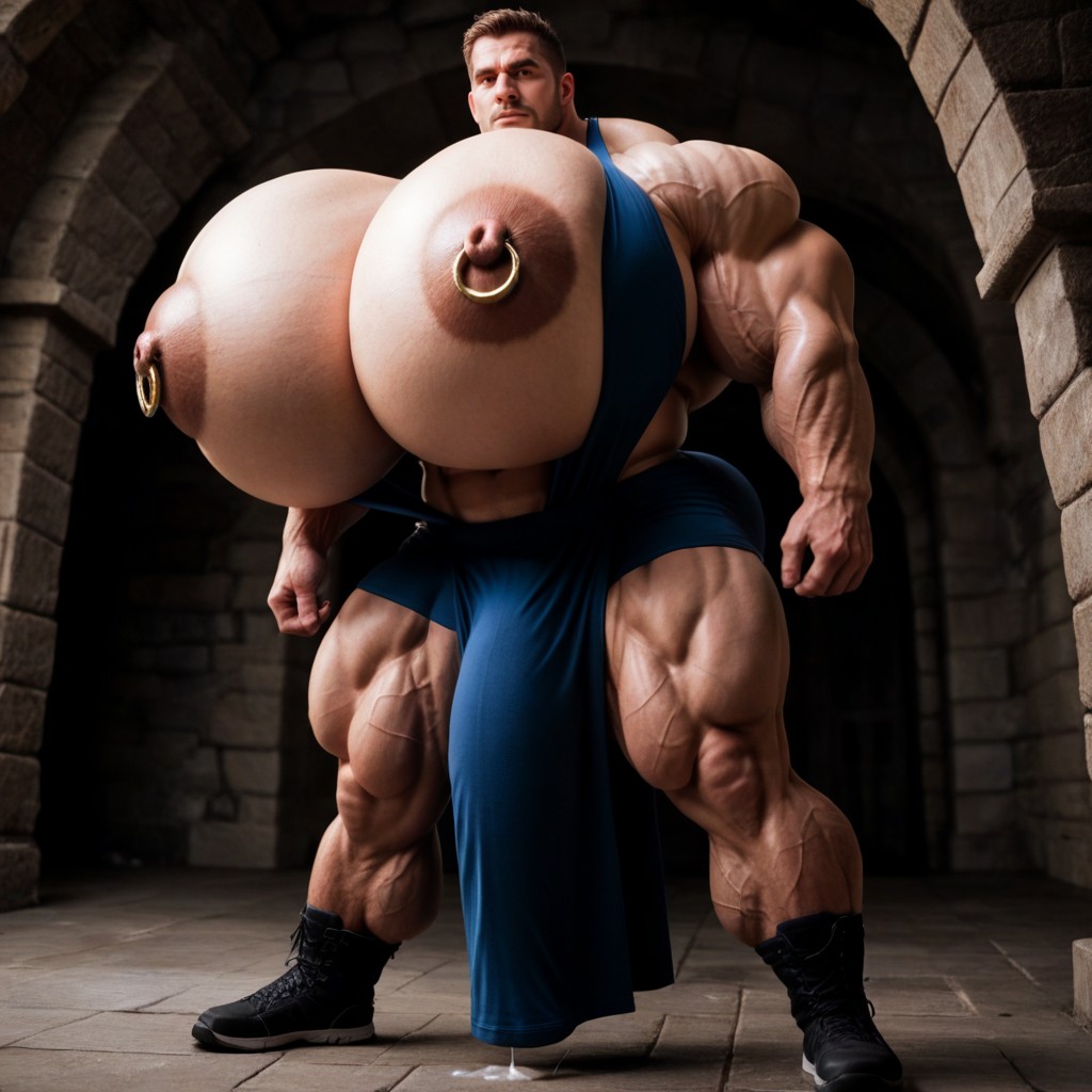 Muskulös, Extrem Unten Schwer, 18+ KI Schwulenporno