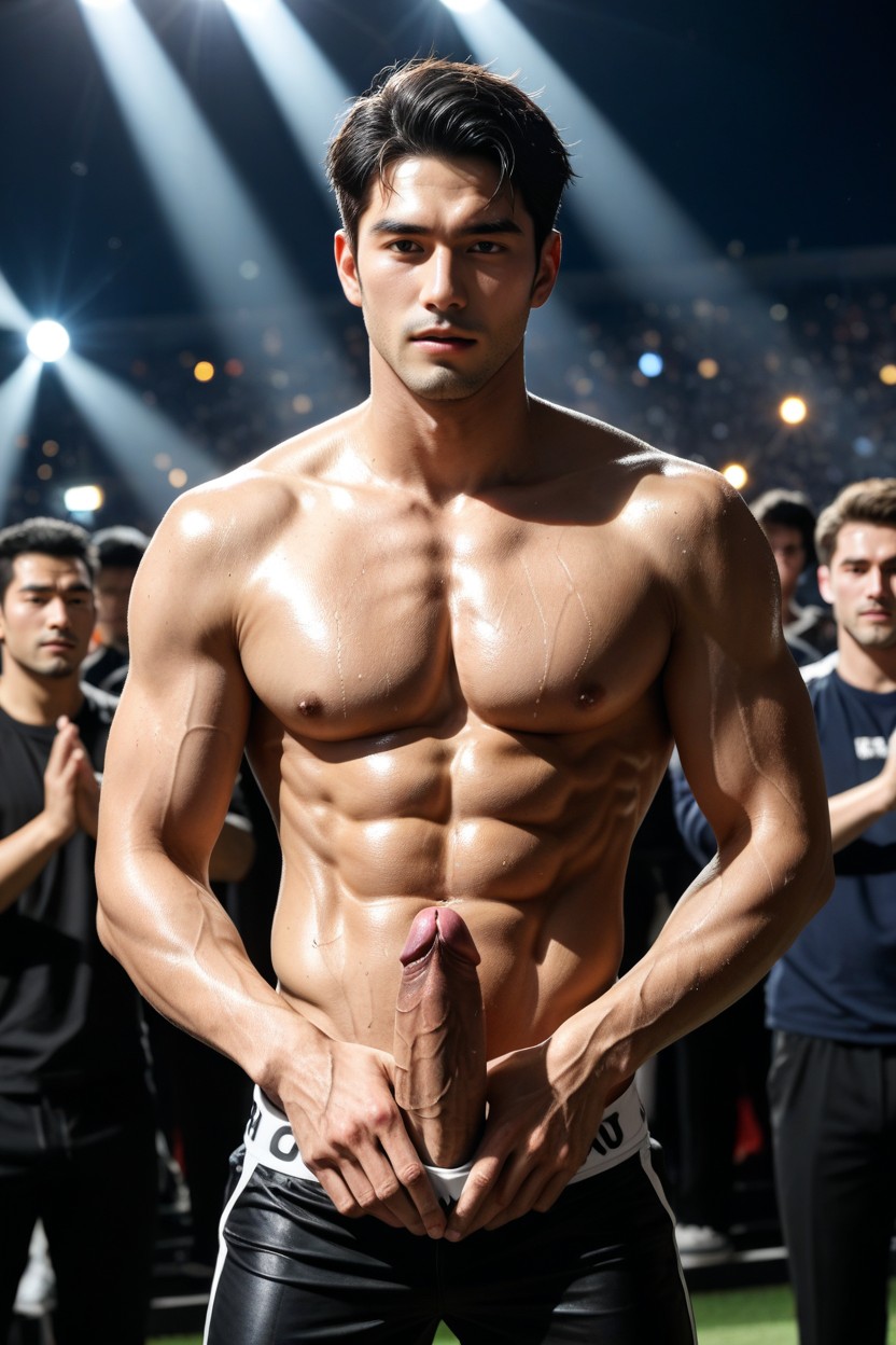 Mistaking It For Part Of The Sensual Performance He Bit His Full Lower Lip, 大きい, 18+ ゲイAIポルノ