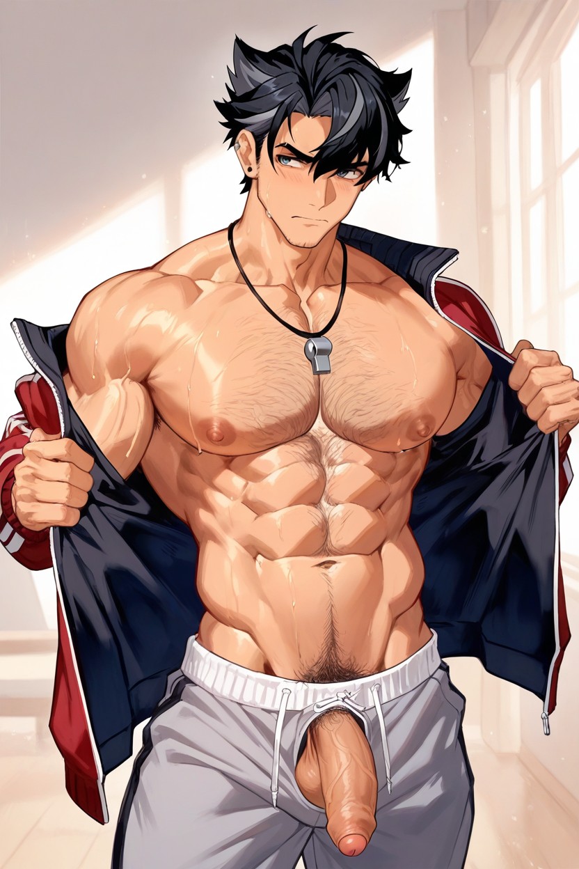 Broad Shoulders, Coach, Lots Of Chest Hair AI同性戀黃片