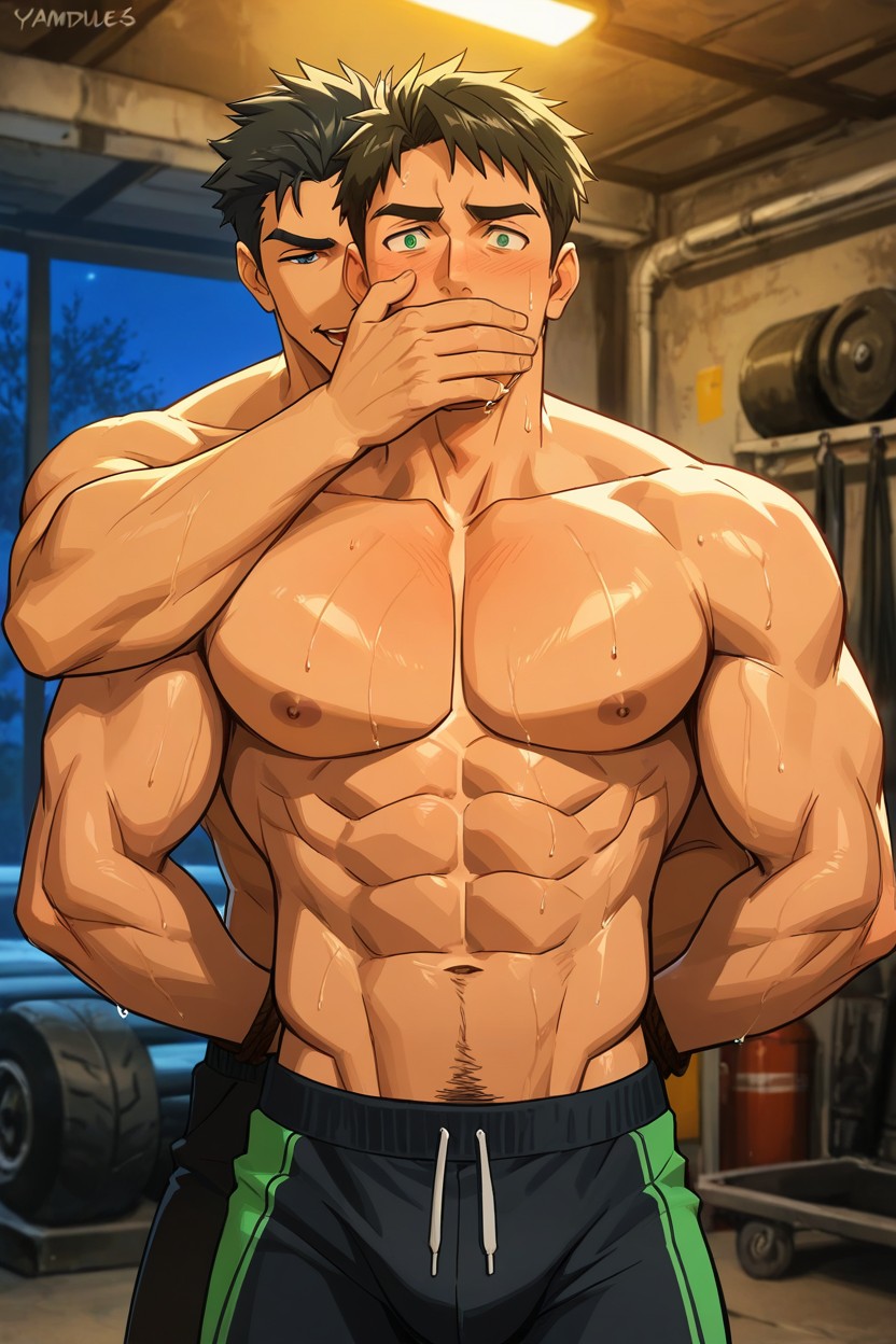 Sweating, 25+, Black Sweatpants Porno IA Gay