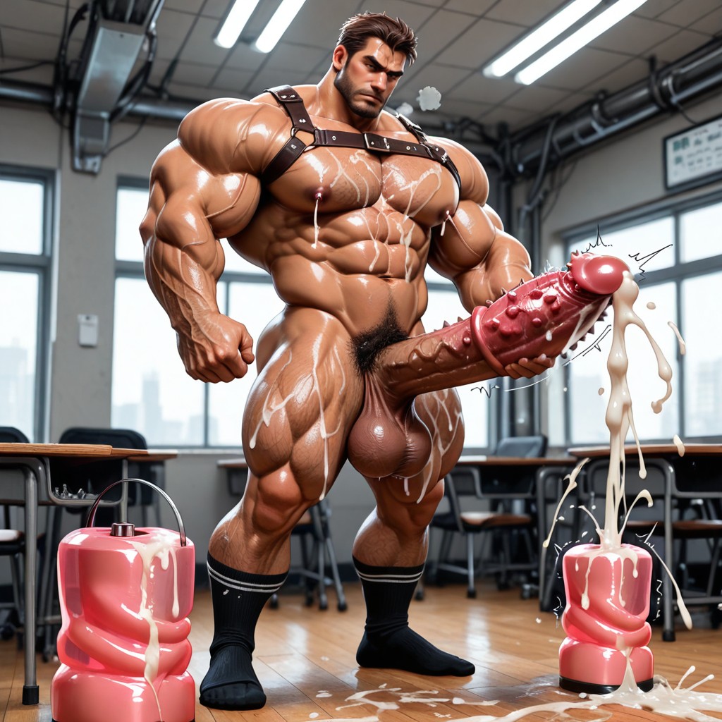 Spiked Penis, Muscle Bodybuilder, Big Balls AI同性戀黃片
