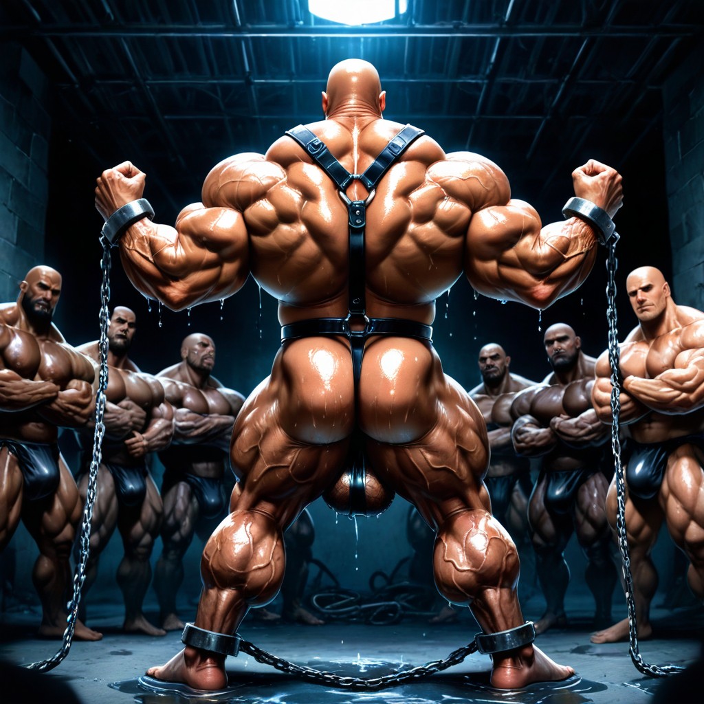 Oversized Neck, Huge Balls, Handsome Porno IA Gay