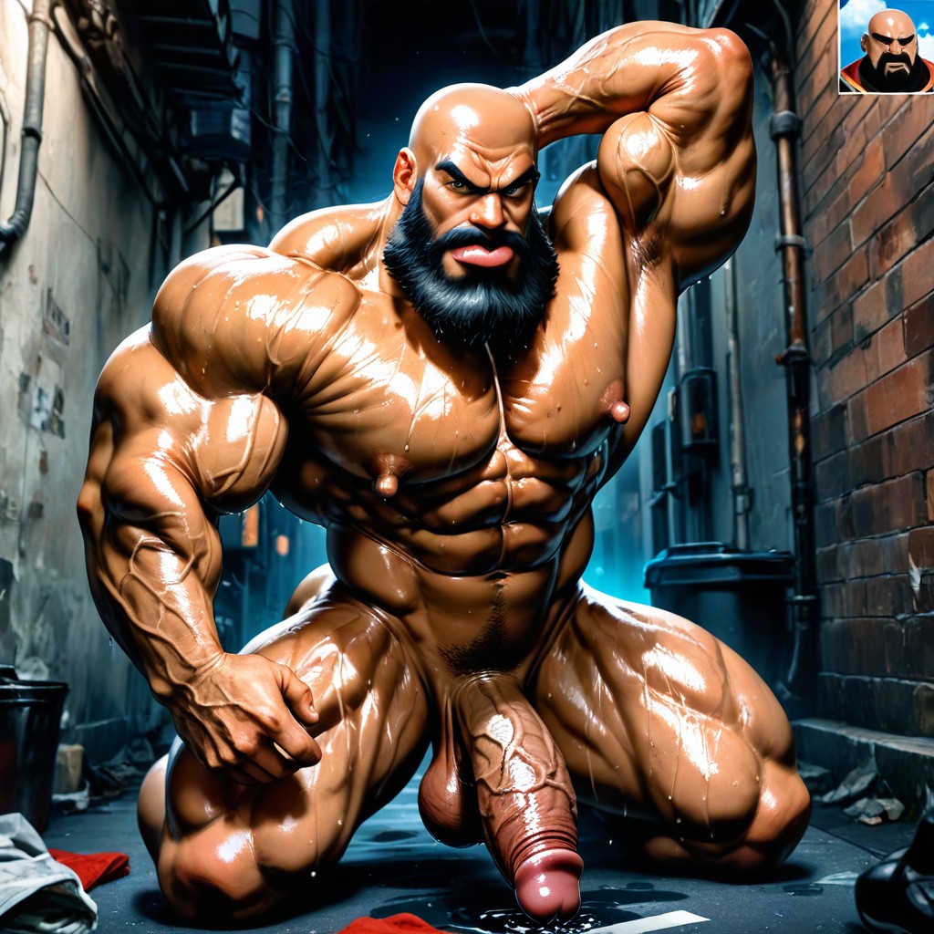 Correct Anatomy, Hyper Nipples, Long Black Beard Porno IA Gay