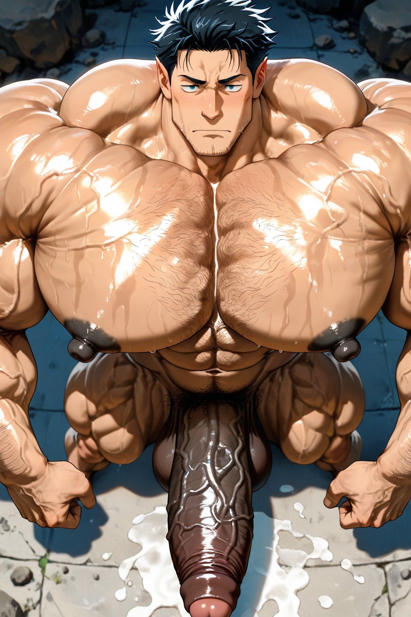 No Tits, Powerful Thick Thighs, Sculpted Neck KI Schwulenporno