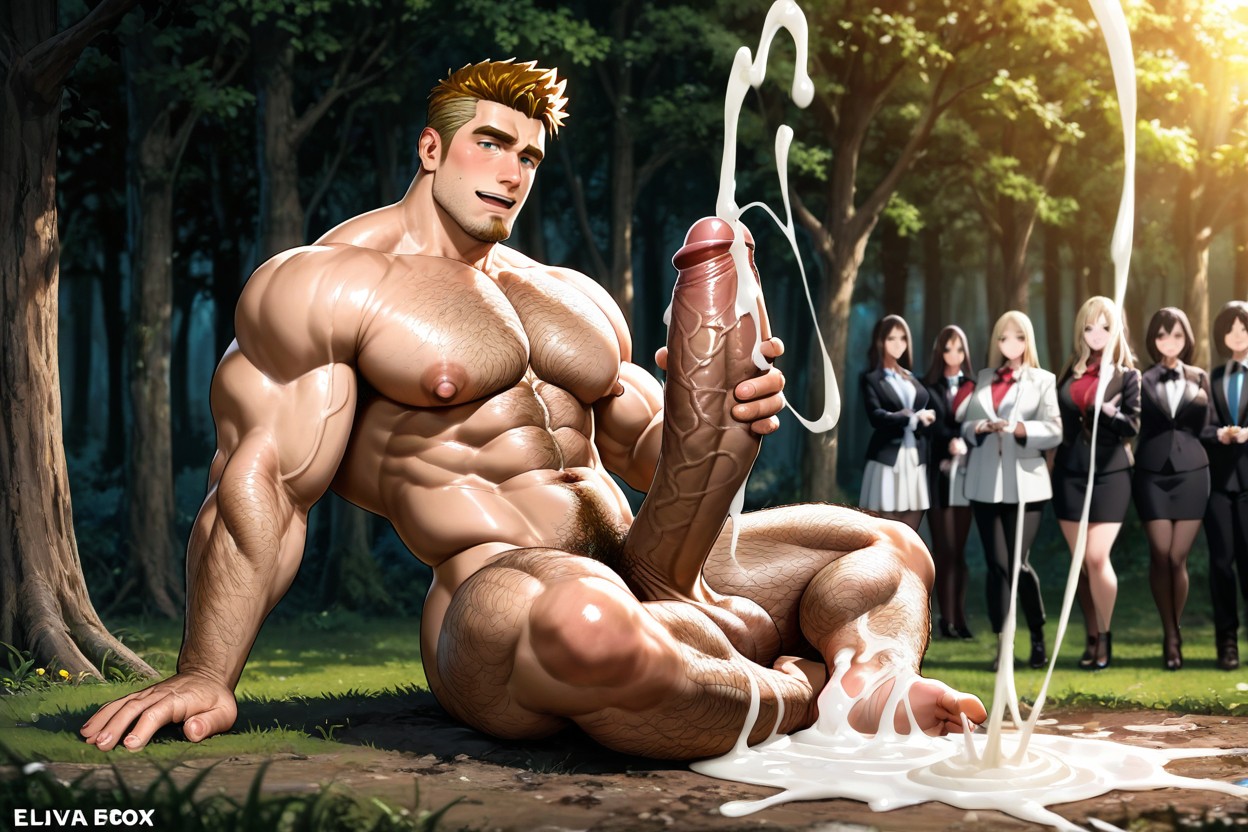 18+, 2 Personnes, Men In The Forest Together Porno IA Gay