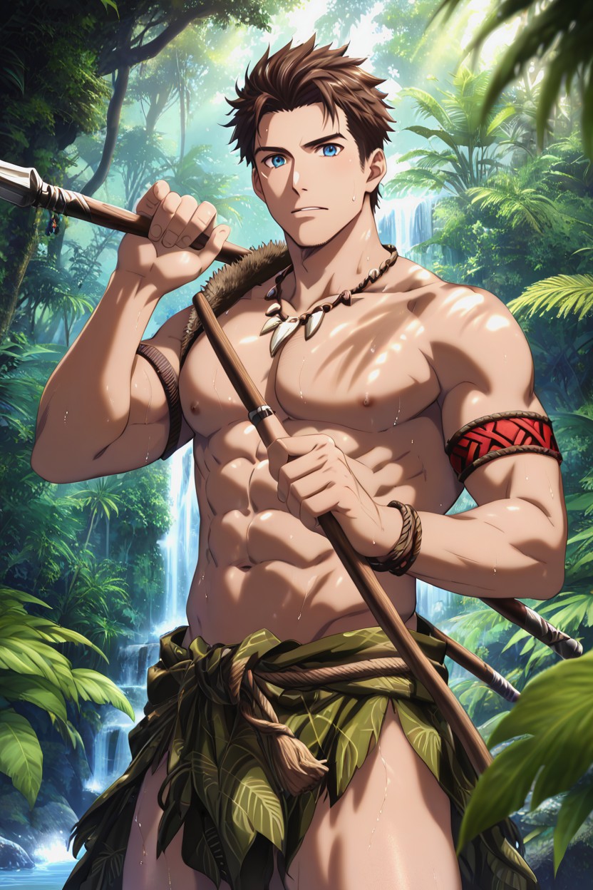 Quality, Ultra-detailed Digital Painting, Athletic And Highly Muscular Physique 게이 AI 포르노