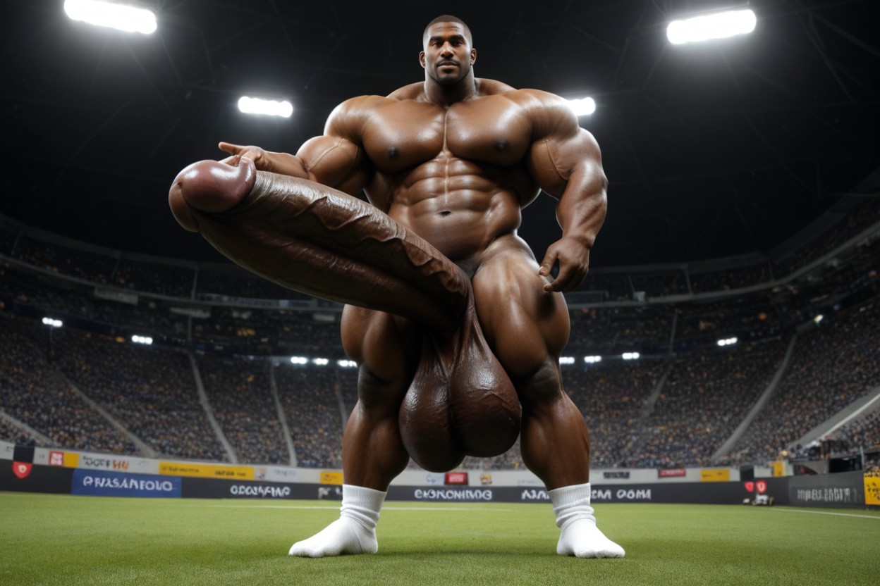 Jock, Smooth Face, Hyper Thick Long Massive Cock Porno IA Gay