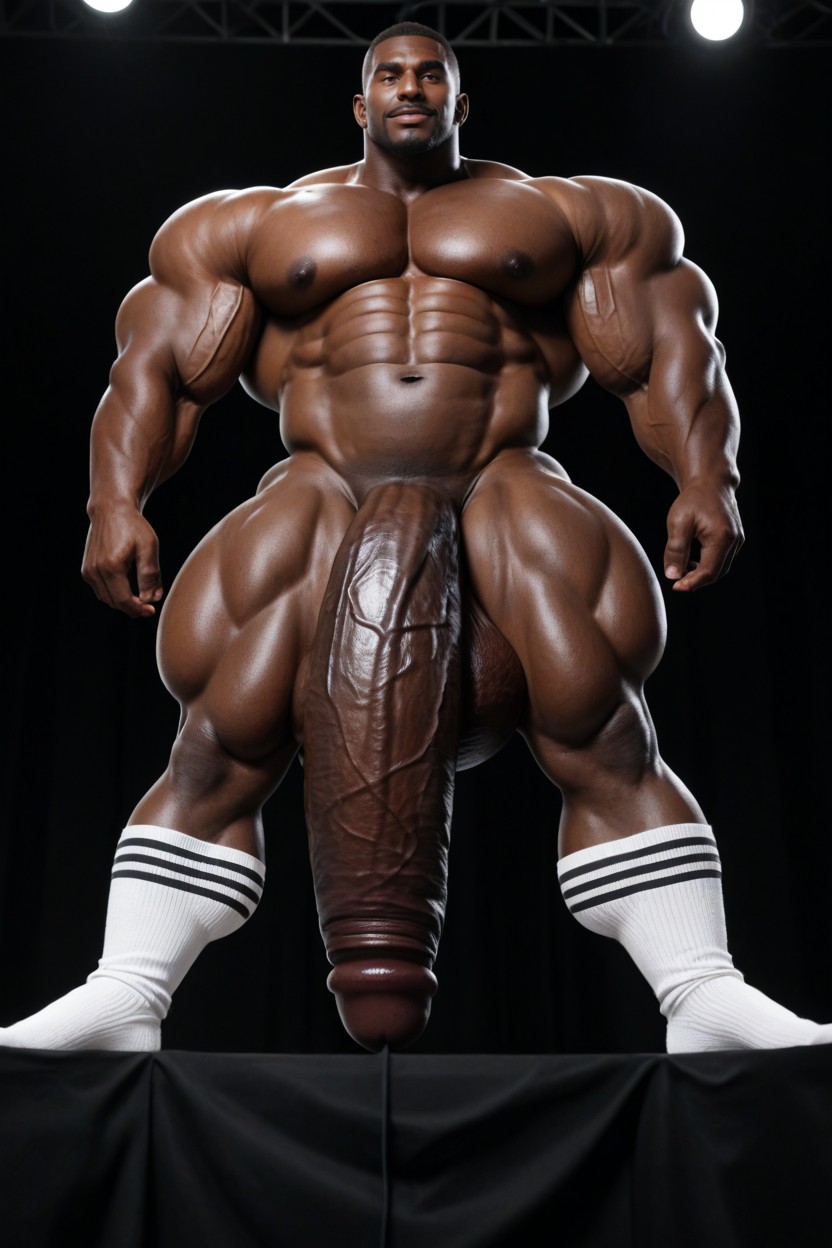 黑人, Hyper Thick Long Massive Cock, Testicles Touching Ground AI同性戀黃片