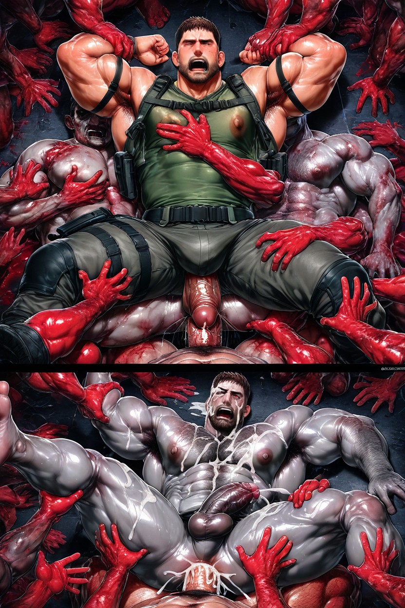Dick In Ass, Gray Skin Zombie, Red Evil Eyes Porno IA Gay