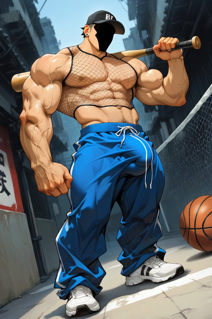 Muscles, Bright Eyes, Side View Porno IA Gay