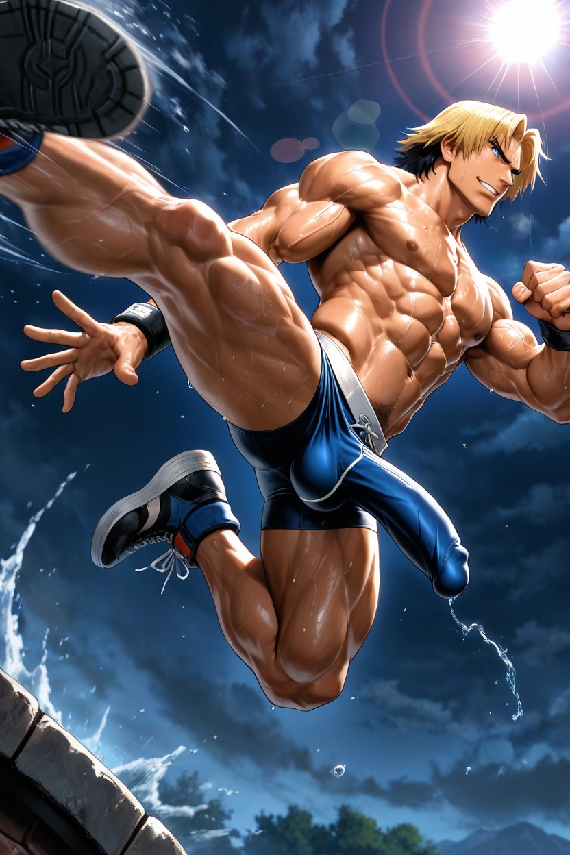 Sculpted Chest, Toned Body, Gigantesque Porno IA Gay