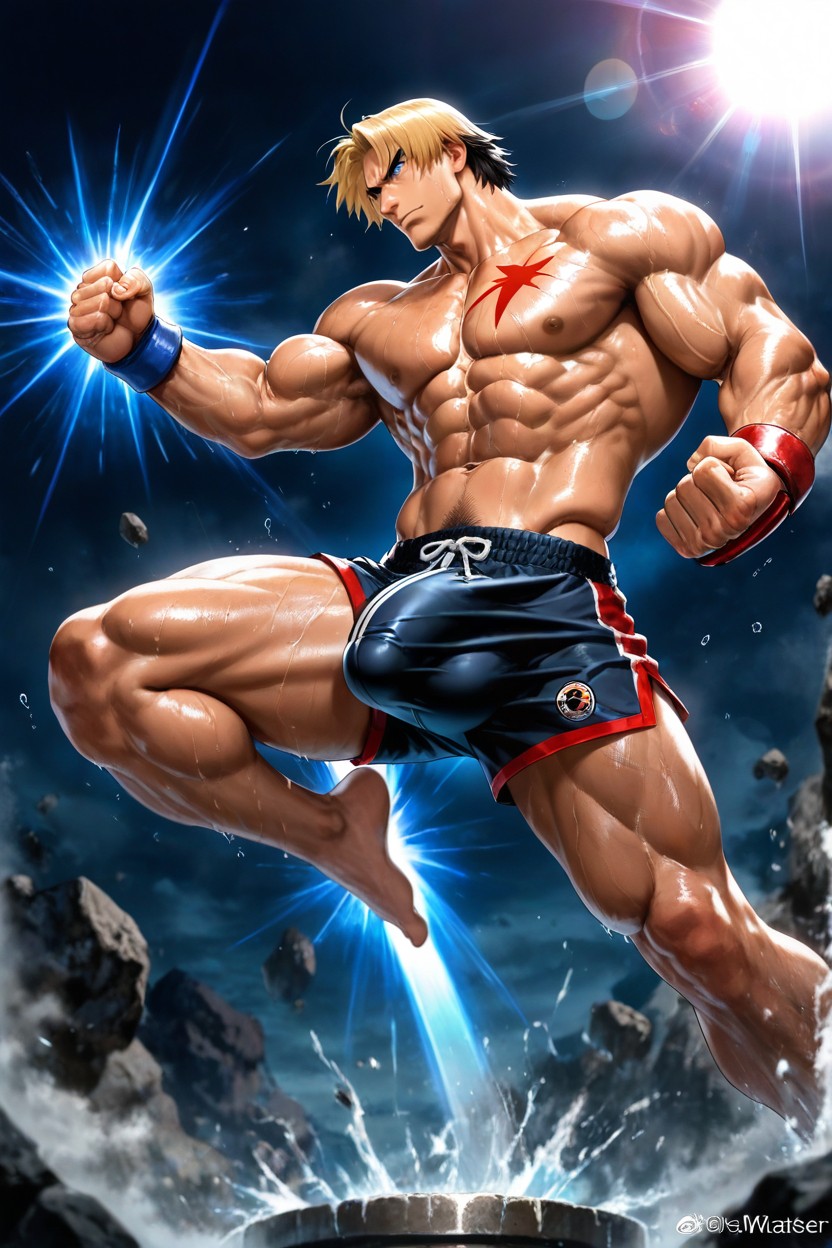 Black Hair, Toned Physique, Strong Arms Porno IA Gay