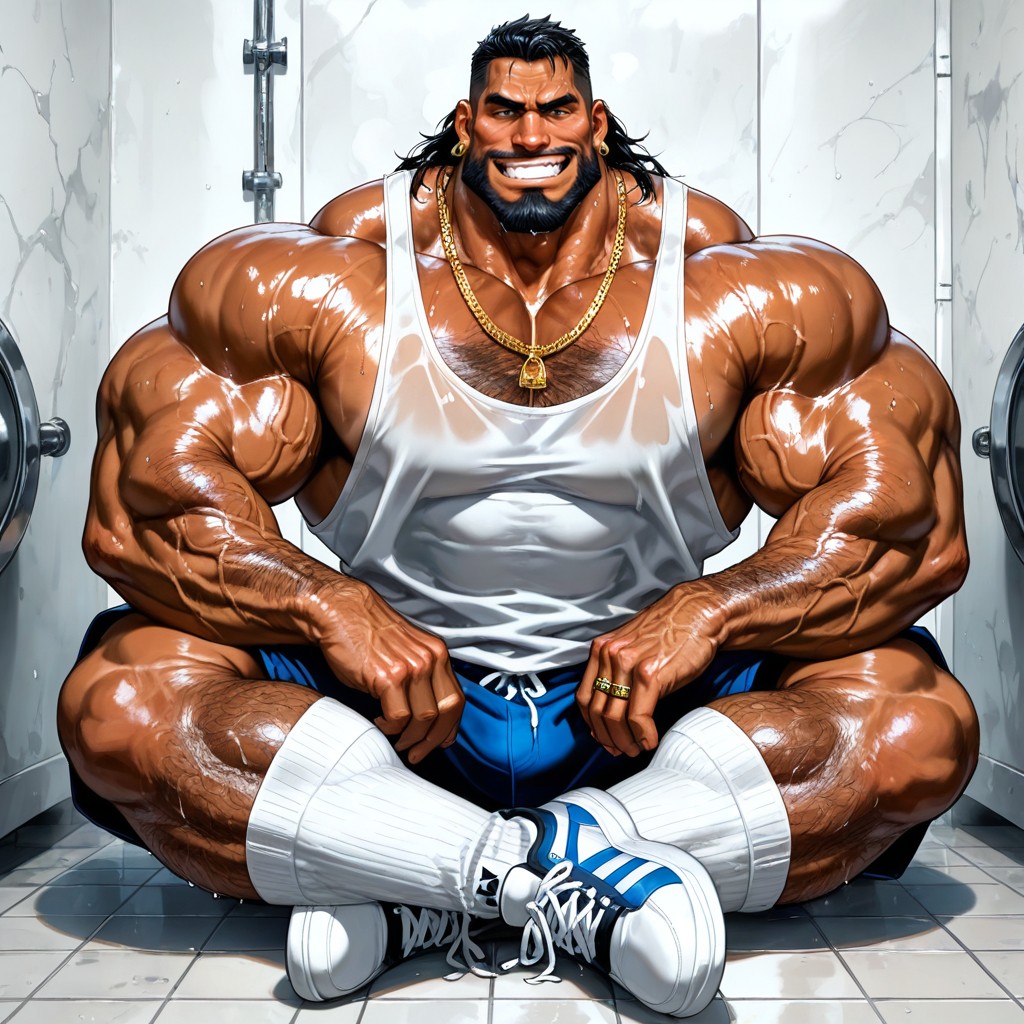Detailed Muscles, Veiny Legs, White Socks AI Gay Porn
