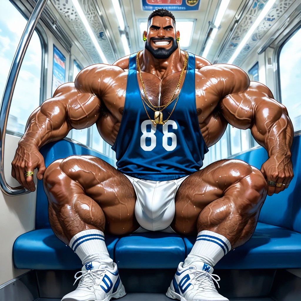 Huge Neck, Big Lats, Huge Muscles Porno IA Gay