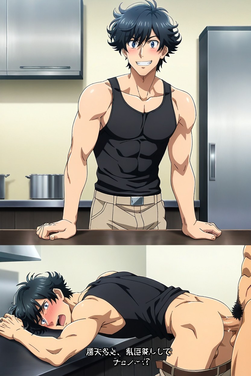 Horny, Shocked, Anime Screencap AI Gay Porn