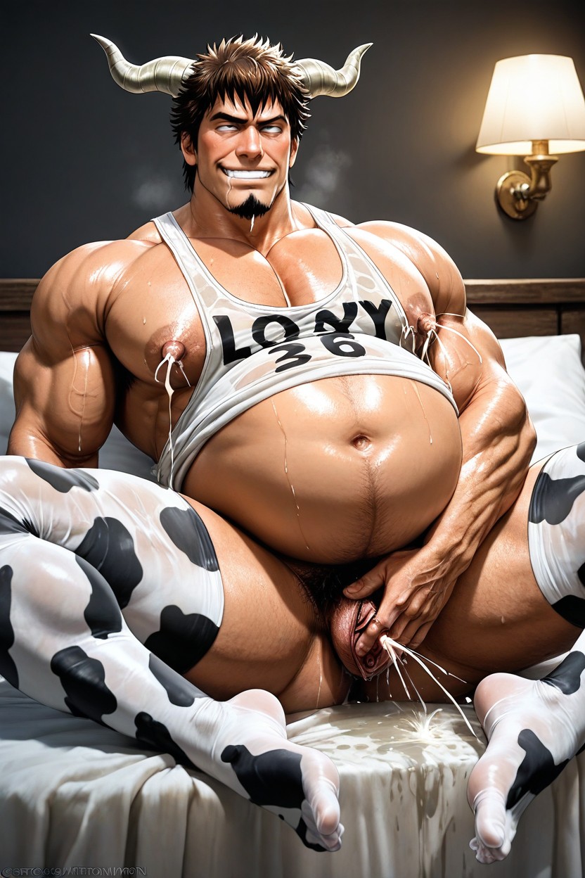 Man Has Vagina, Tall, Manly Face ゲイAIポルノ